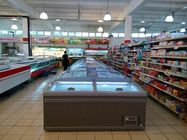 स्वचालित डीफ्रॉस्ट सुपरमार्केट द्वीप फ्रीजर सीएफसी मुक्त सर्द उच्च दक्षता