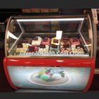 स्टेनलेस स्टील सामग्री के साथ कम शोर 10 पान जिलेटो आइसक्रीम प्रदर्शन फ्रिज