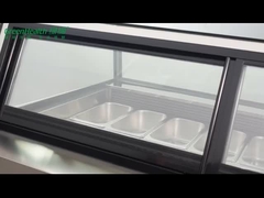 आइसक्रीम डिस्प्ले फ्रीजर जेलाटो शोकेस