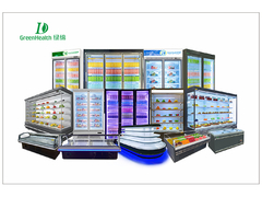 कम तापमान के साथ वाणिज्यिक ऊर्ध्वाधर प्रदर्शन फ्रीजर मांस के लिए समुद्री भोजन