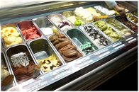 आर्थिक आइसक्रीम स्कूप कड़ा गिलास के साथ फ्रीज़र 12 ट्रे प्रदर्शित