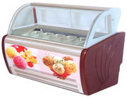 R404a वाणिज्यिक आइसक्रीम प्रदर्शन फ्रीज़र -22 डिग्री सेल्सियस / -18 की दुकान के लिए सी °