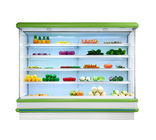 वाणिज्यिक सुपरमार्केट आउटडोर मल्टीडेक ओपन चिलर / फलों और शाकाहारी प्रदर्शन फ्रिज