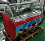 अनुकूलित स्टेनलेस स्टील आइसक्रीम प्रदर्शन फ्रीजर पैन का आकार 325 * 176 * 100 मिमी