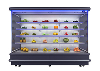सब्जी सुपरमार्केट डिस्प्ले शोकेस के लिए 2000L मल्टीडेक ओपन चिलर
