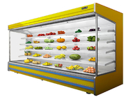 सुपरमार्केट पेय कूलर वाणिज्यिक प्रदर्शन फ्रीजर फल सब्जी मल्टीडेक ओपन चिलर सीई