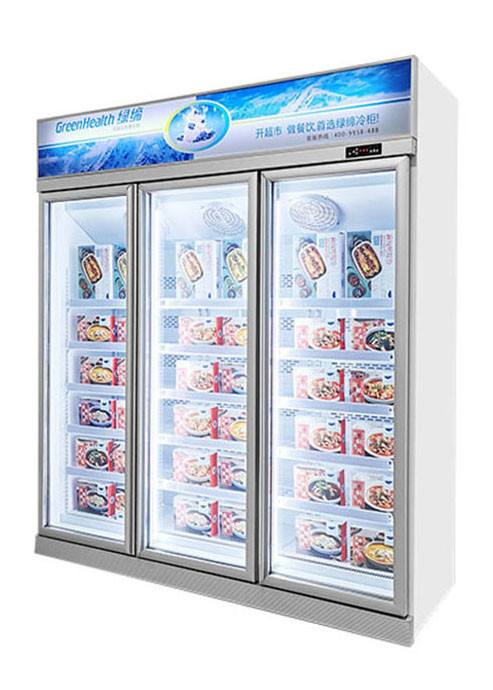 कांच के दरवाजे के साथ वाणिज्यिक सुपरमार्केट आइसक्रीम जिलेटो डिस्प्ले फ्रीजर
