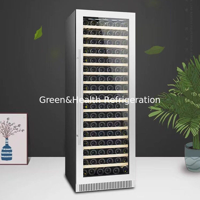 ईटीएल प्रमाणपत्र 360° वायुवीजन वाइन रेफ्रिजरेटर 418L 220V 50HZ स्वचालित डीफ्रॉस्ट सिस्टम के साथ