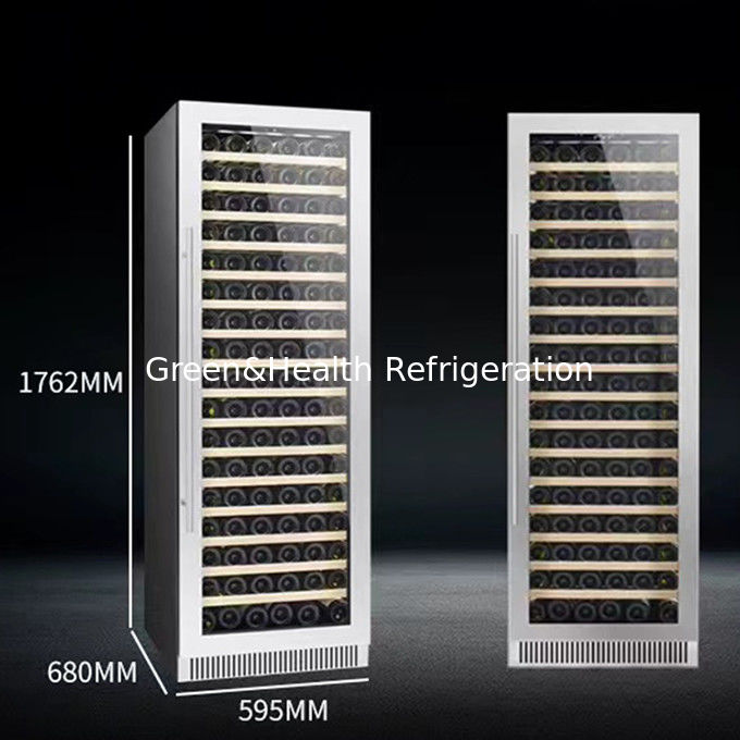 ईटीएल प्रमाणपत्र 360° वायुवीजन वाइन रेफ्रिजरेटर 418L 220V 50HZ स्वचालित डीफ्रॉस्ट सिस्टम के साथ