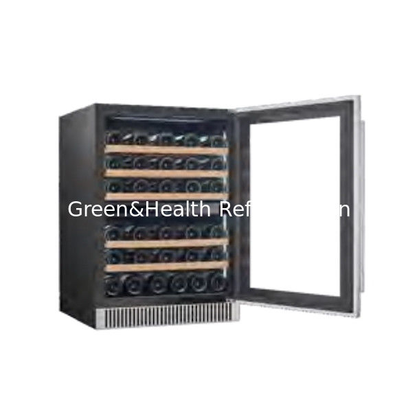 ईटीएल प्रमाण पत्र स्थान बचत दोहरे क्षेत्र स्टेनलेस स्टील रेफ्रिजरेटर वाइन बीयर भंडारण के लिए