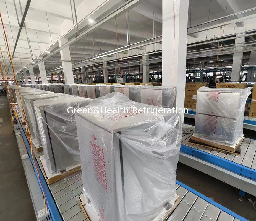 ईटीएल प्रमाणपत्र 150L 168कैन स्टेनलेस स्टील ठोस दरवाजा आउटडोर पेय रेफ्रिजरेटर