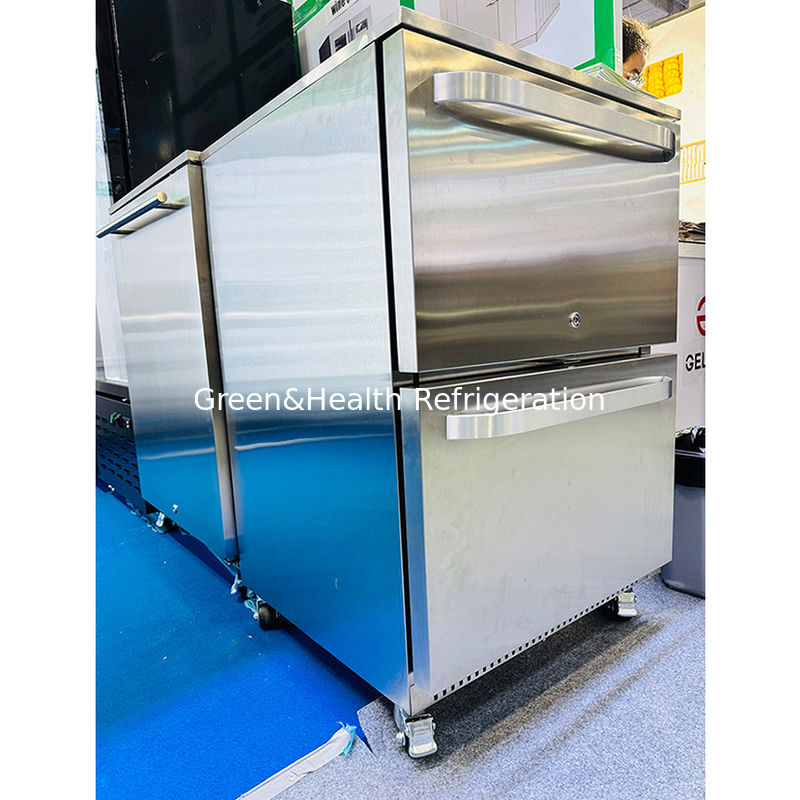 ईटीएल प्रमाणपत्र 900L 100कैन पूर्ण ग्लास दरवाजा पेय रेफ्रिजरेटर बाहरी रेफ्रिजरेटर