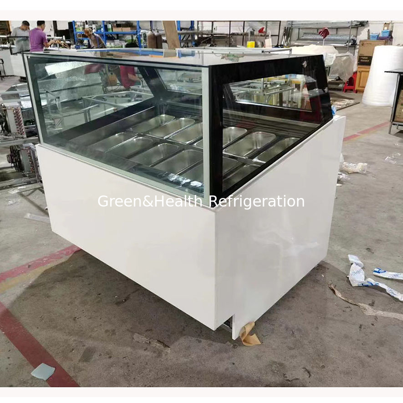 बड़ी भंडारण क्षमता के लिए ठंढ मुक्त ऊर्जा बचत आइसक्रीम डिस्प्ले फ्रीजर
