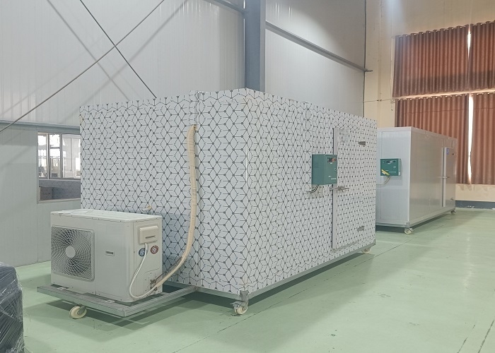 कस्टमाइज्ड कमर्शियल वॉक इन फ्रीजर रेफ्रिजरेटेड कोल्ड स्टोरेज रूम फॉर कसाई मांस प्रसंस्करण