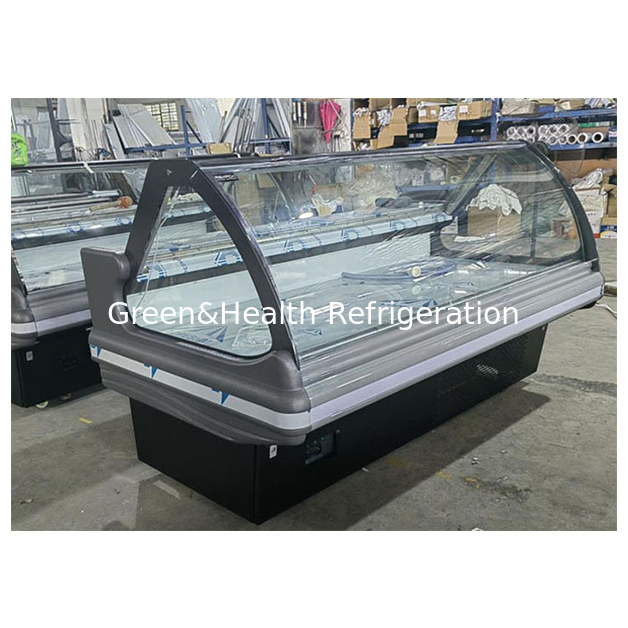 स्टेनलेस स्टील संरचना वाणिज्यिक डेली डिस्प्ले फ्रीजर लिफ्ट अप ग्लास और गतिशील शीतलन प्रणाली के साथ