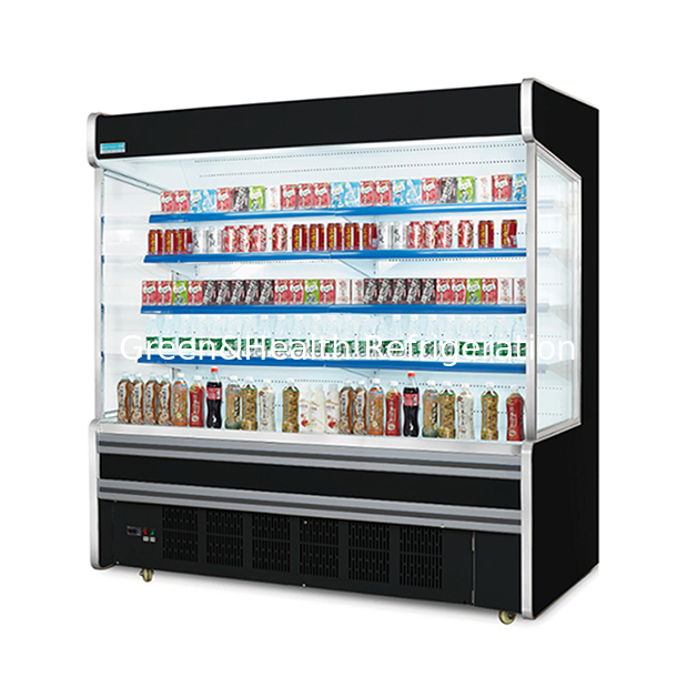 Built In Unit Supermarket/Store Fruit/Vegetable Refrigerated Open Cabinet Freezer