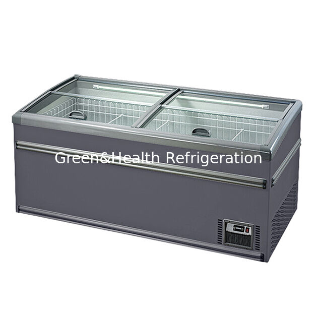 भंडारण प्रकार डीप फ्रीजर वाणिज्यिक बड़े पैमाने पर कमोडिटी स्टोरेज आइलैंड फ्रीजर