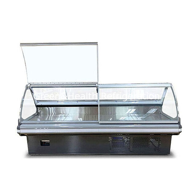 पके हुए खाद्य पदार्थों के लिए रेफ्रिजरेटेड भंडारण कैबिनेट का उपयोग करने वाले पके हुए खाद्य पदार्थों के भंडारण के लिए सामने उठाने वाला अंतर्निहित कंप्रेसर