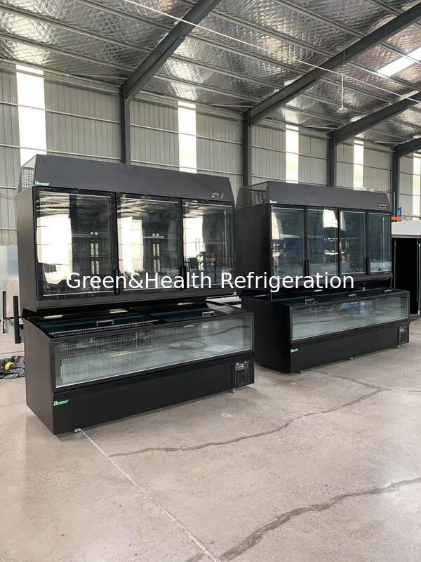 ऑटो-डिफ्रॉस्ट संयुक्त फ्रीजर वर्टिकल और हॉरिजॉन्टल मर्चेंडाइजर -16°C से -22°C तक