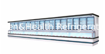 रेस्तरां सब्जी डिस्प्ले के लिए ऑटो डिफ्रॉस्ट डैनफोस कंप्रेसर और एलईडी लाइटिंग के साथ वाणिज्यिक संयुक्त कूलर फ्रीजर
