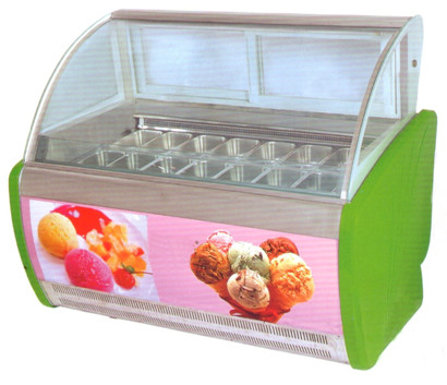 R404a वाणिज्यिक आइसक्रीम प्रदर्शन फ्रीज़र -22 डिग्री सेल्सियस / -18 की दुकान के लिए सी °