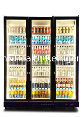 वाणिज्यिक तीन रंग के लिए एलईडी कूल लाइट बीयर पेय शराब पेय प्रदर्शन फ्रिज