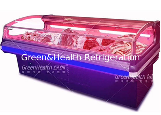 डायनामिक कूलिंग मीट डिस्प्ले फ्रिज बिग कैपेसिटी प्लग इन सिस्टम