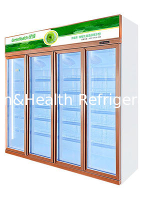 R290 वाणिज्यिक पेय कूलर ऑटो डीफ्रॉस्ट पेय प्रदर्शन रेफ्रिजरेटर शैम्पेन