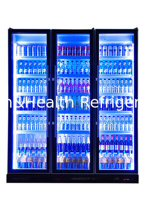 3 डोर ग्लास लग्जरी कस्टम बार फ्रिज एनर्जी कोल्ड ड्रिंक रेफ्रिजरेटर