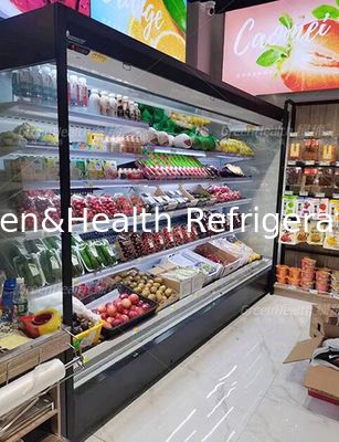 मल्टी डेक के साथ बड़े स्थायी प्रशीतन उपकरण ओपन चिलर