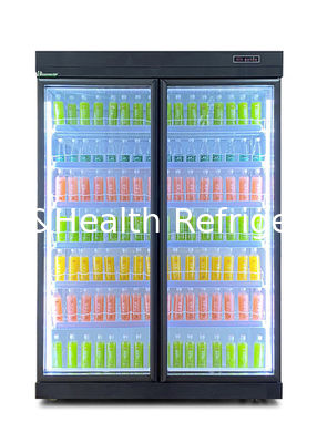 फैन कूलिंग कमर्शियल डिस्प्ले चिलर स्विंग डोर के साथ ऑटोमैटिक डीफ्रॉस्ट