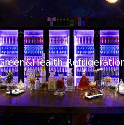 कोला बेवरेज ड्रिंक्स के लिए ऑटो रिबाउंड स्विंग डोर कमर्शियल डिस्प्ले चिलर