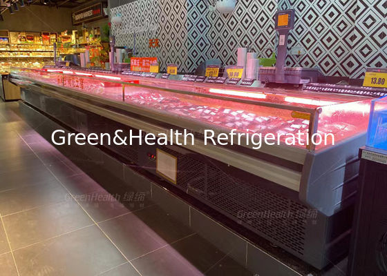 मीट शॉप के लिए सिंगल टेम्परेचर फ्रेश बीफ डेली डिस्प्ले फ्रीजर