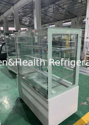 ब्रेड के लिए 3 परतें ग्लास बेकरी केक शॉप डिस्प्ले शोकेस फ्रीजर