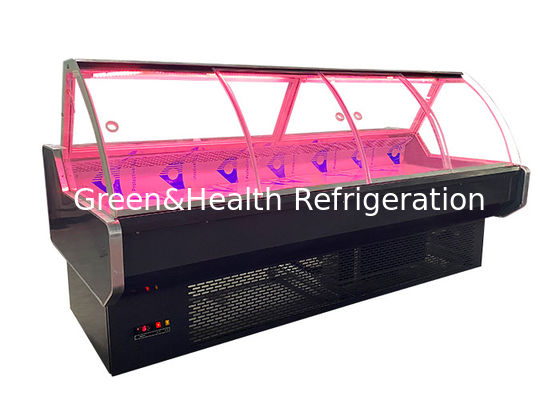 कमर्शियल डेली मीट फूड फिश डिस्प्ले फ्रिज ग्लास डोर 1045W के साथ