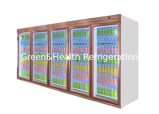 2250L रिमोट ग्लास डोर बेवरेज रेफ्रिजरेटर शोकेस शैम्पेन व्हाइट