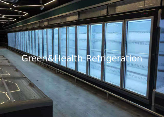 5 शेल्फ मल्टीडेक ओपन चिलर सब्जी फल ग्लास डोर मर्चेंडाइज शोकेस