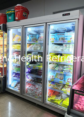 OEM पेंट स्टील वाणिज्यिक रेफ्रिजरेटर शोकेस ऊर्ध्वाधर पेय कूलर