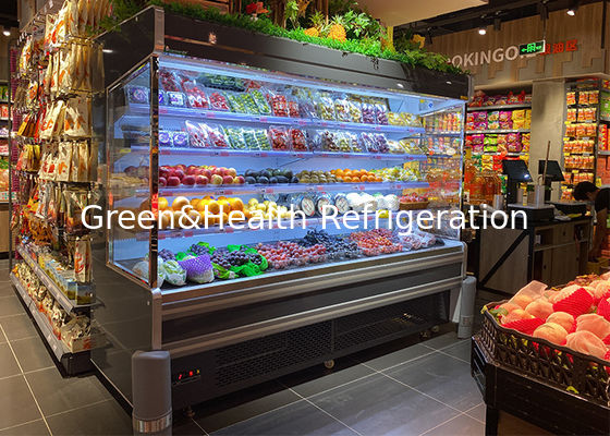 स्मार्ट थर्मोस्टेट के साथ सुपरमार्केट पेय रेफ्रिजरेटर एयर कूलिंग चिलर को सुव्यवस्थित करें