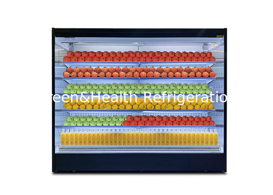 रिमोट कूलिंग मल्टीडेक ओपन चिलर सेमी वर्टिकल होटल के लिए