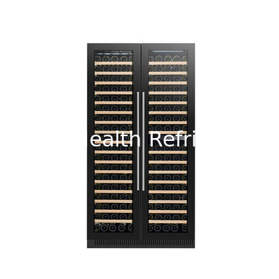 ईटीएल प्रमाणपत्र 185 बोतलें वाइन डिस्प्ले कूलर डबल जोन इलेक्ट्रिक ग्लास डोर मॉडल एलडी-185 डी