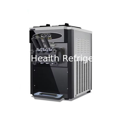 3 स्वाद मंजिल स्टैंड 304 स्टेनलेस स्टील आइसक्रीम बनाने की मशीनें कैस्टर के साथ