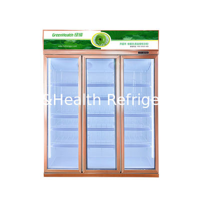 R134a फैन कूलिंग वाणिज्यिक डिस्प्ले रेफ्रिजरेटर पेय शीतलक