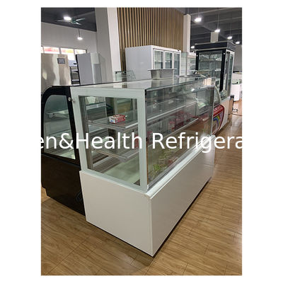 मल्टी लेयर पारदर्शी ग्लास केक की दुकान का उपयोग भंडारण प्रदर्शन केक प्रदर्शन फ्रीजर