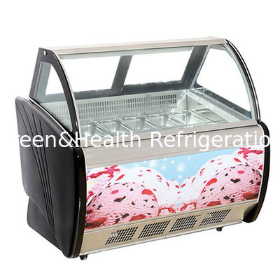 सुविधा स्टोर / दुकान वाणिज्यिक मल्टी प्लेट आइसक्रीम रेफ्रिजरेटेड स्टोरेज डिस्प्ले फ्रीजर