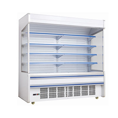 सुपरमार्केट वाणिज्यिक अंतर्निहित कंप्रेसर कई शेल्फ खुले प्रकार फ्रीजर