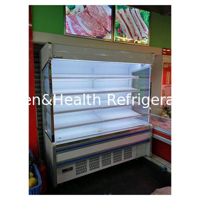 कमर्शियल बिल्ट-इन कंप्रेसर मल्टीपल शेल्फ़ ओपन टाइप फ्रिज