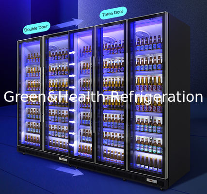 पेप्सी के लिए व्हील के साथ ऑटो डिफ्रॉस्ट कमर्शियल ईमानदार फ्रीजर / ग्लास डोर विथ ग्लास डोर