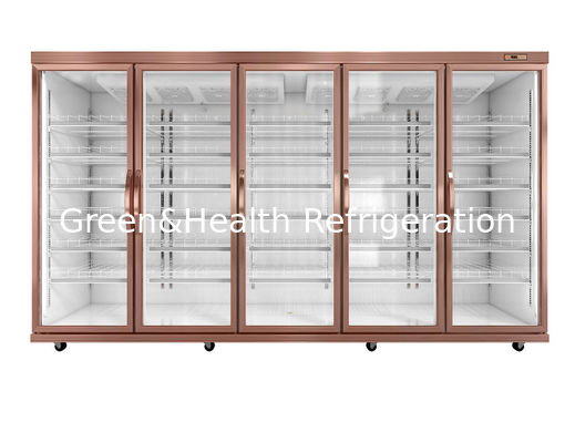 एडजस्टेबल रैक डिजिटल तापमान 3300 एल ग्लास डोर फ्रिज