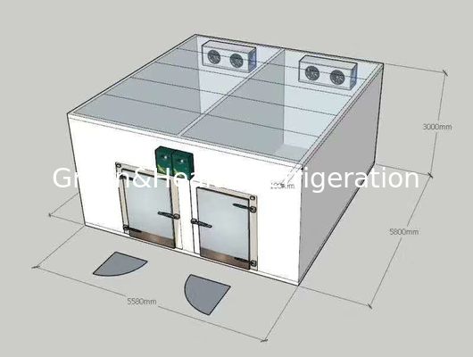 वॉक इन फ्रीजर डुअल टेम्परेचर कॉम्बो कूलर/कोल्ड रूम